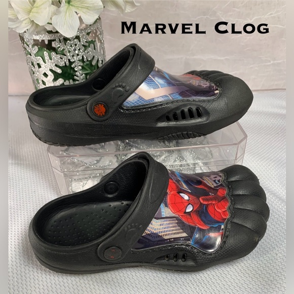 Marvel Other - SOLD Marvel Spider-Man S:13/1 Water /activity Clogs Black Summer Water Sandal